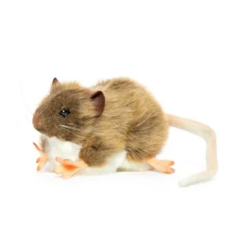 Hansa 5577 Fat Rat BROWN On All Fours Realistic Plush Toy