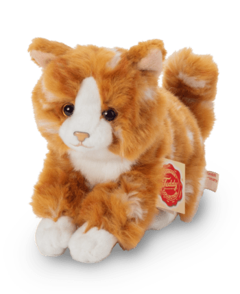 Hermann 91818 Ginger Sitting Tabby Cat Cuddly Plush Soft Toy