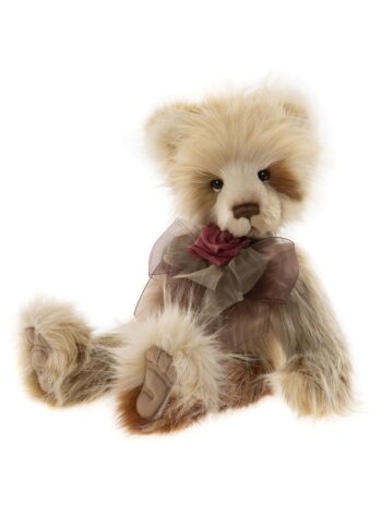 Charlie Bears Erica Plush Jointed Teddy Bear with Bow and Rose+ product image