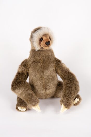 Hansa 4284 Brown Three Toed Sloth Realistic Plush Toy product image