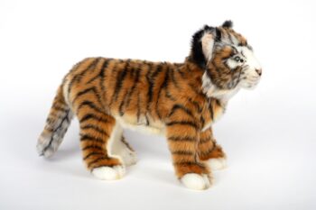 Hansa 7074 Tiger Standing Jacquard Realistic Plush Poseable Toy product image