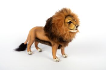 Hansa 7976 Lion Male with Mane Realistic Plush Poseable Toy product image