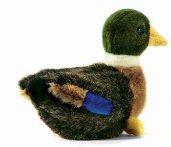 Hansa 2053 Sitting Baby Mallard Duck Realistic Plush Toy