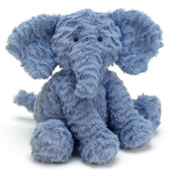 Jellycat FW6EUS Fuddlewuddle Elephant Medium Blue Sitting Plush Soft Toy