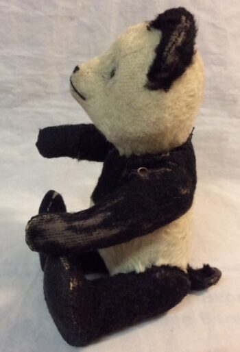 Schuco Tricky Yes/No German Vintage Panda Circa 1950 Jointed Mohair Bear - Image 2