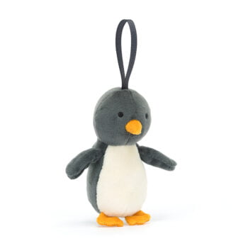 Jellycat FFH6PEN Festive Folly Penguin Grey Plush Decoration product image