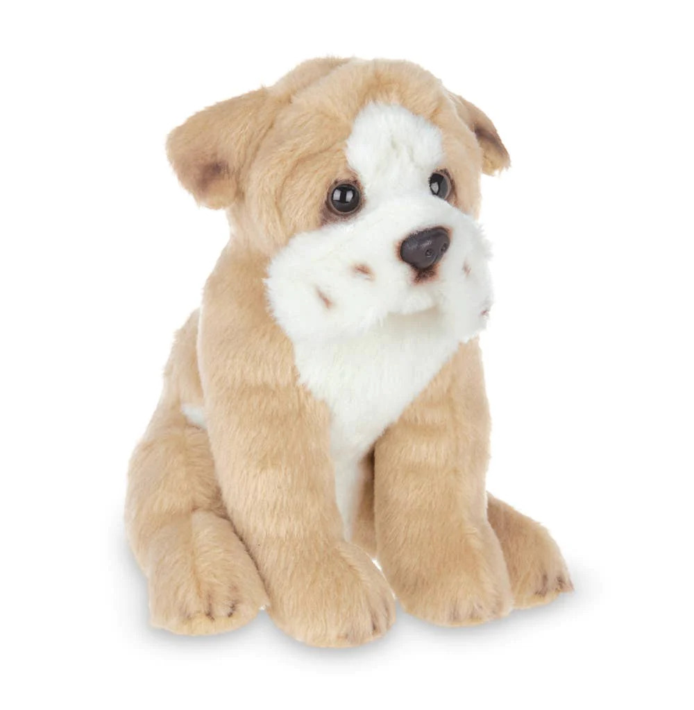 Purchase Bearington Collection 519913S Lil Tug the Bulldog Fawn Sitting Plush Soft Dog at World Of Bears