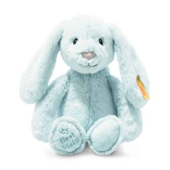 Steiff 242335 Soft Cuddly Friends My First Hoppie Blue Plush Rabbit product image