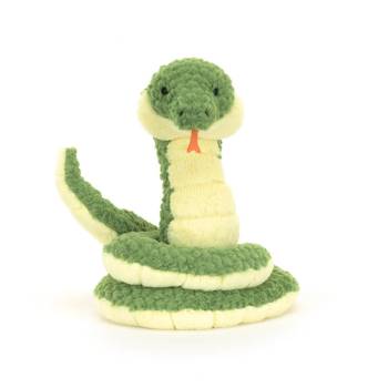 Jellycat CEL2S Cizi Snake Green and Pale Yellow Plush Soft Toy product image