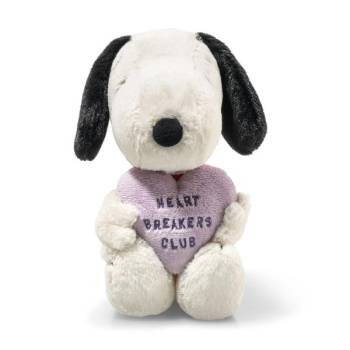 Steiff 024450 Snoopy Heartbreakers Club Plush Soft Toy Holding Heart product image