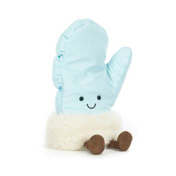 Jellycat A4MTNR Amuseables Mitten Pale Blue Plush Soft Toy product image