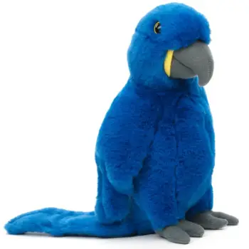 Uni Toys D70914R2 Parrot Bird Blue 25cm Cuddly Plush Toy product image