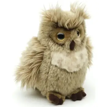 Uni Toys C70612 Horned Owl/Virginia Eagle Owl 18cm Small Brown Bird Plush Toy product image