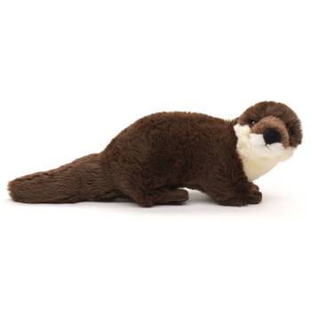Uni Toys Q90814RC Otter Brown and Cream Eco-Line 25cm Standing Soft Plush Toy product image