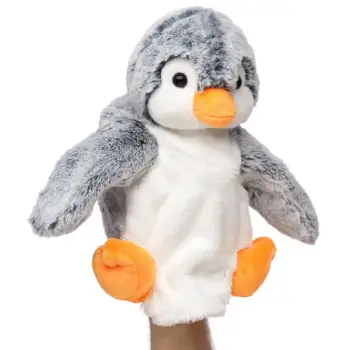 Uni Toys HPP2425 Multi-tonal Grey Penguin Chick 24cm Floppy Hand Puppet product image